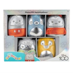 Disney, Squishmallows 5"  Box Set - Mickey, Stitch, Minnie, Tinker Bell, Simba